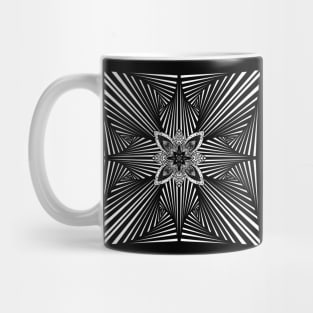 Optical illusion flower Mug